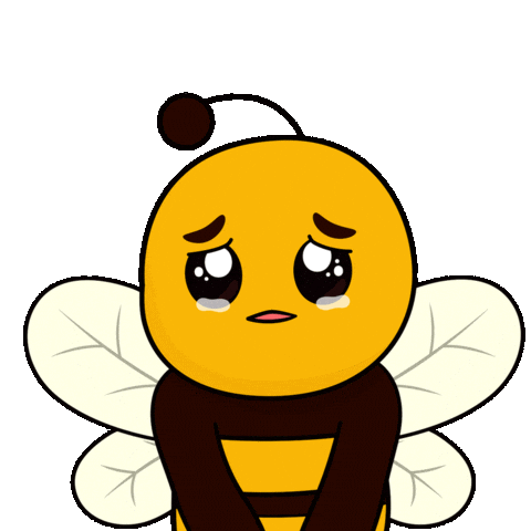 Sad Plan B Sticker by Plan Bee Studios