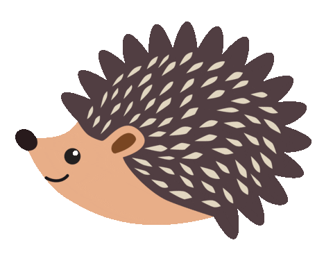 Hedgehog Cute Animals Sticker
