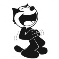 Felix The Cat Laughing GIF