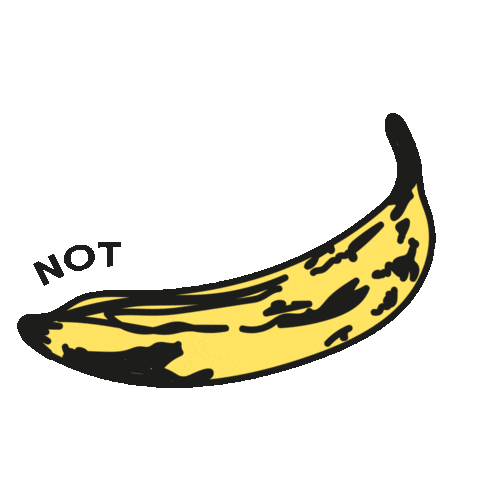 apertoestudio art banana pop art gifart Sticker