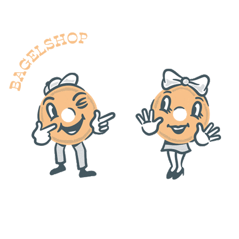 bagelshop britney benny bagel bagels Sticker