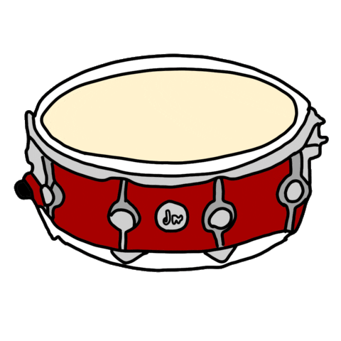 Drum Sticker by sapitamusic