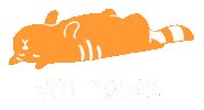 Tired Cat Sticker by melide