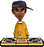 hip hop STICKER