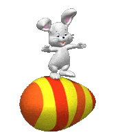 Bunny Rabbit Happy Easter Sticker