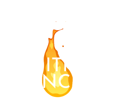 Fire Burn Sticker by Whitney Duncan