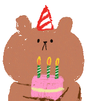 Getting Old Happy Birthday Sticker by Bearly Getting By