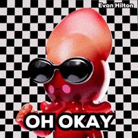 Sad Squid GIF by Evan Hilton