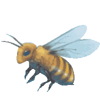Flowers Bee Sticker by Apivita