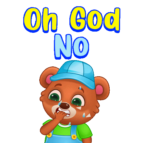 Shocked Omg Oh No Sticker by Lucas and Friends by RV AppStudios