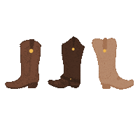 taydesignco texas boots cowboy boots honky tonk Sticker