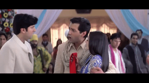 s_war giphygifmaker bobby deol ameesha patel humraaz GIF