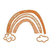 Gubeebebe rainbow sun rain sol Sticker