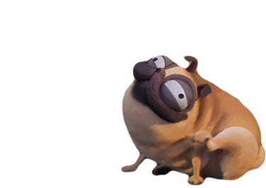 Doug The Pug Dog Sticker by Sony Pictures Animation