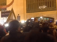 Eric Garner Protesters March in New York's Grand Central Terminal