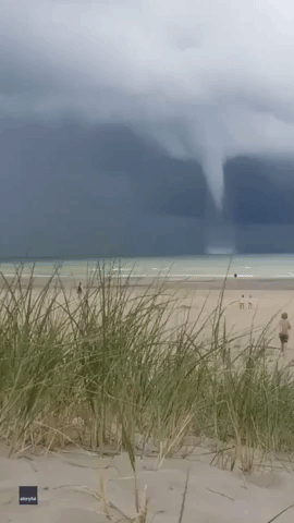 Waterspout Forms Off Belgium's Coast
