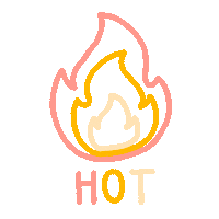 Fire Sketch Sticker
