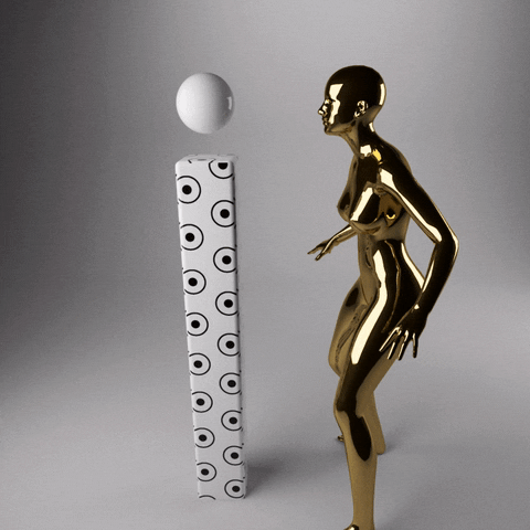 g-vnct giphygifmaker typography c4d bump GIF