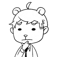 thinking frown Sticker by Kino's Kingdom