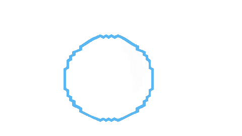 joyfuljuly giphyupload pixel blue bubble Sticker