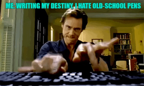 hdnakum giphygifmaker pen typing wrtting GIF