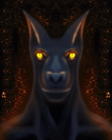 lordcorvusloki giphyupload horror demon anubis GIF