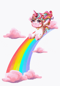 Believe In Unicorns Rainbow GIF by JPedicini