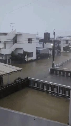 First Death Reported as Typhoon Khanun Hits South Japan