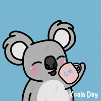 KoalaDay good morning gm koala koala day GIF