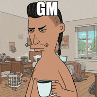 Sleepy Coffee GIF by Web3 Playboys