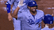 High Five Los Angeles GIF by MLB