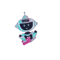 Mexico Robot Sticker by DigitalGin