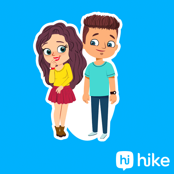 Romance Love GIF by Hike Sticker Chat