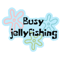 MindmyPastels spongebob busy jellyfish bikini bottom Sticker