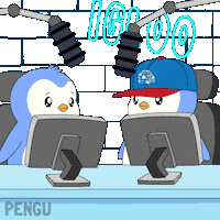 Listen In On Air Sticker by Pudgy Penguins