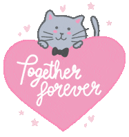 Cats Wedding Sticker by The Big Brown Eyes