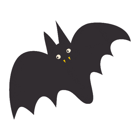 happygoluckydesign halloween bat batty zoe wodarz Sticker