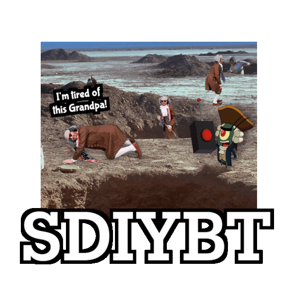 Digging A Hole Sticker