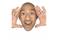 Stay Woke Sticker by Peter Ortega Realtor