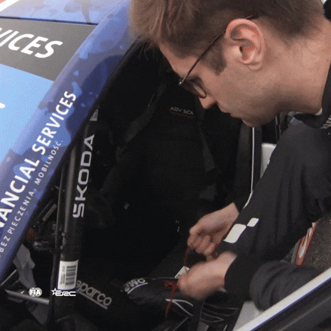 Shoe Prepare GIF by FIA European Rally Championship