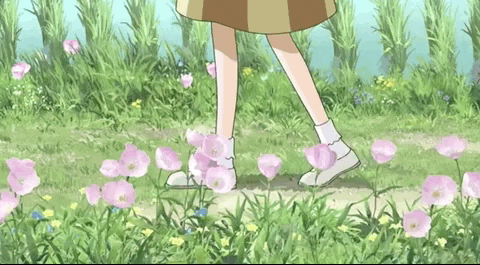 marcher dans un jardin