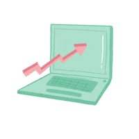 OnlineJungle marketing arrow online computer Sticker