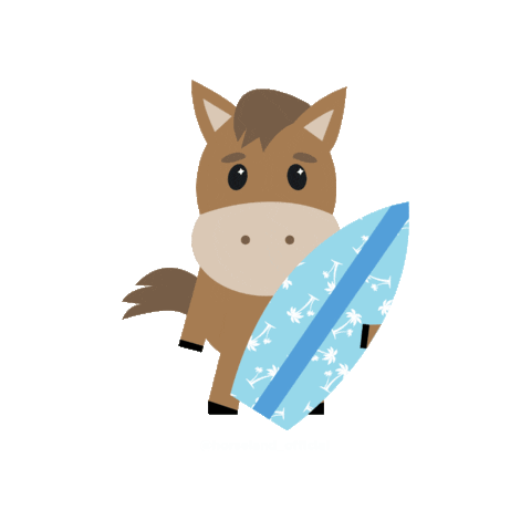 Horse Surfboard Sticker by HorselandAu