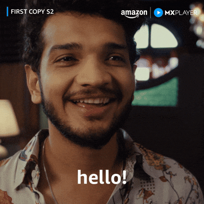Wave Smile GIF by Amazon MX Player