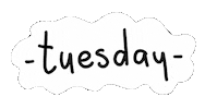 Tuesday Morning Day Sticker by Raf Sinopoli