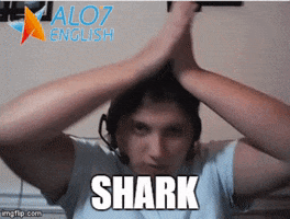 shark total physical response GIF by ALO7.com