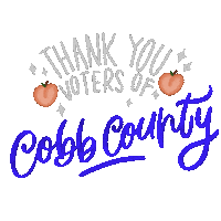 Election Day Thank You Sticker by Creative Courage