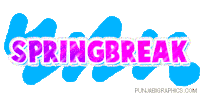 spring break Sticker