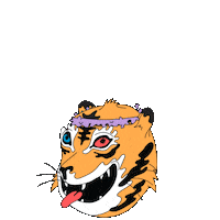 Drunk Tiger Sticker by ambsn