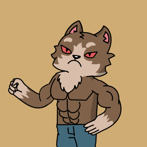 Flexing Work Out GIF by Apex Wolf Pack